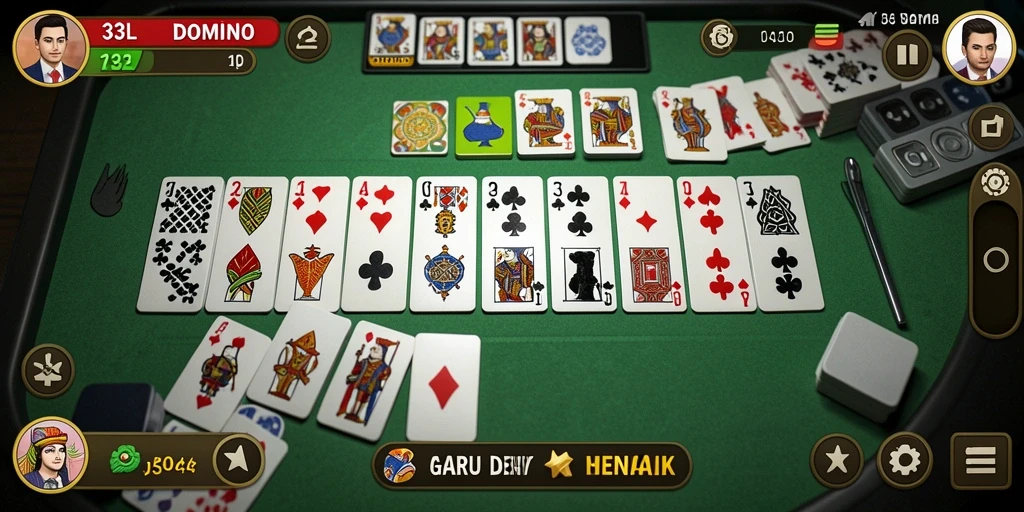 Screenshot gameplay 33L dengan pengalaman bermain domino yang seru.
