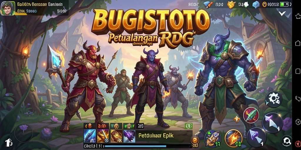 Tangkapan layar menunjukkan pertempuran epik di dunia <strong>BUGISTOTO</strong> yang penuh warna.