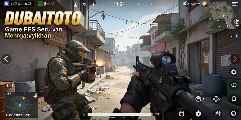 Tampilan gameplay seru dari DUBAITOTO dengan aksi FPS yang mendebarkan.