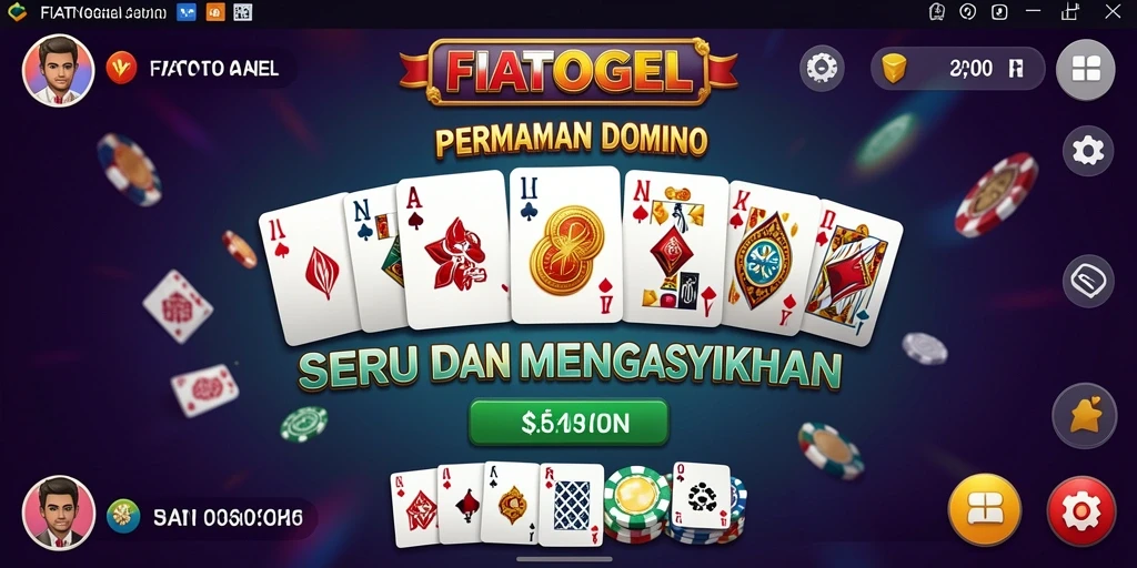 Tampilan UI modern dan gameplay domino yang seru.