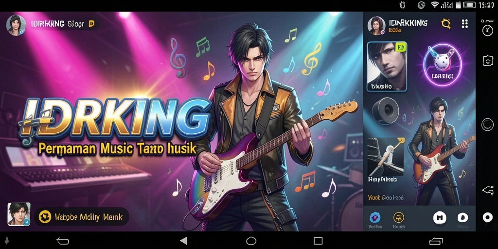 Tampilan gameplay IDRKING yang seru dan interaktif.