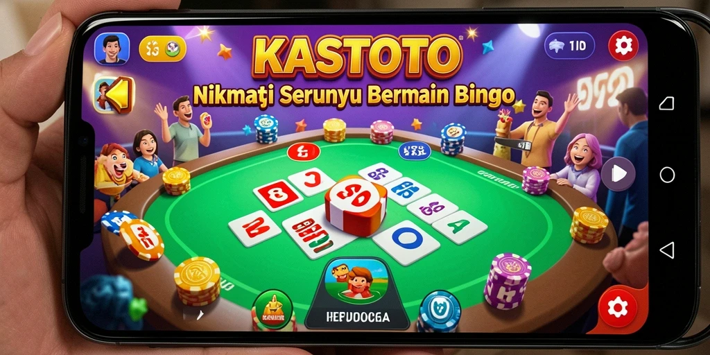 Tampilan screenshot KASTOTO dengan gameplay Bingo yang menarik.