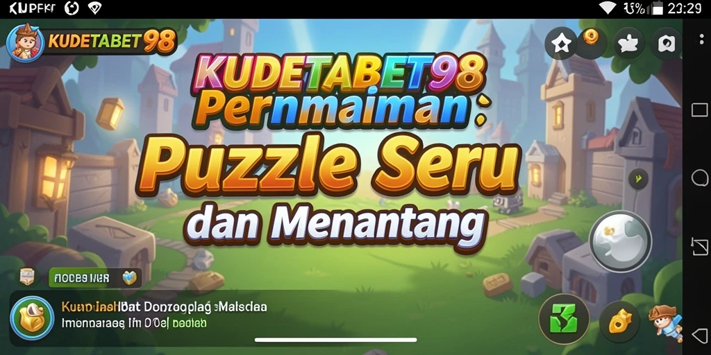 Tampilan gameplay seru di <strong>KUDETABET98</strong> dengan berbagai tantangan puzzle.