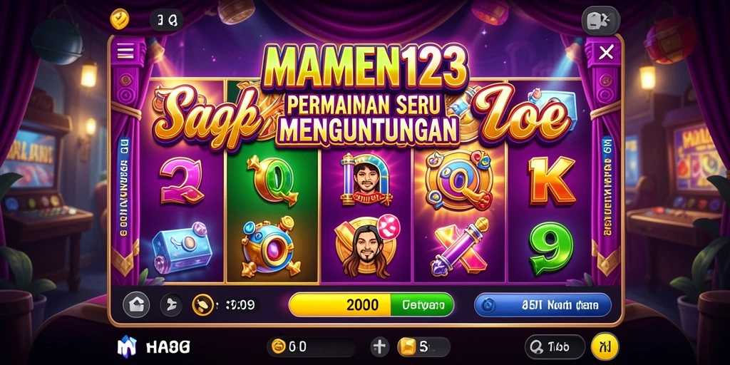 Screenshot utama MAMEN123 menampilkan gameplay yang menegangkan.