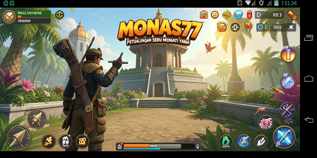 Tampilan gameplay <strong>MONAS77</strong> yang memukau dalam dunia petualangan.