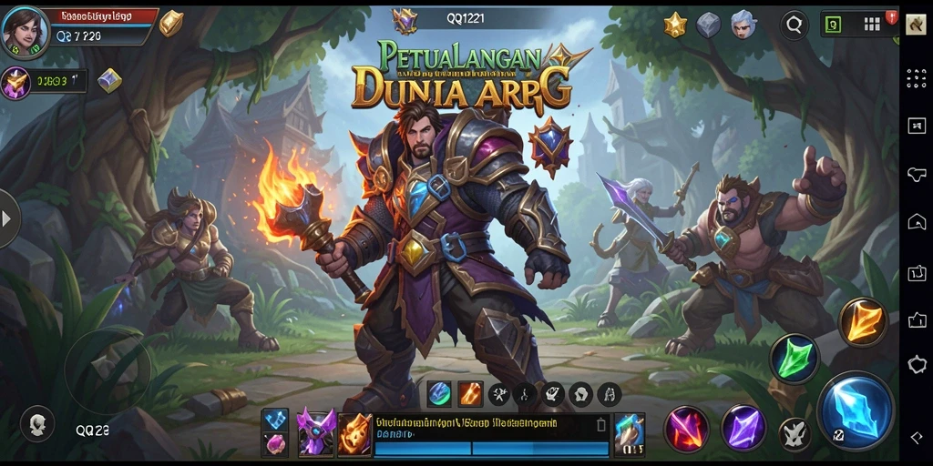 Tangkapan layar menampilkan aksi seru dalam pertarungan ARPG.
