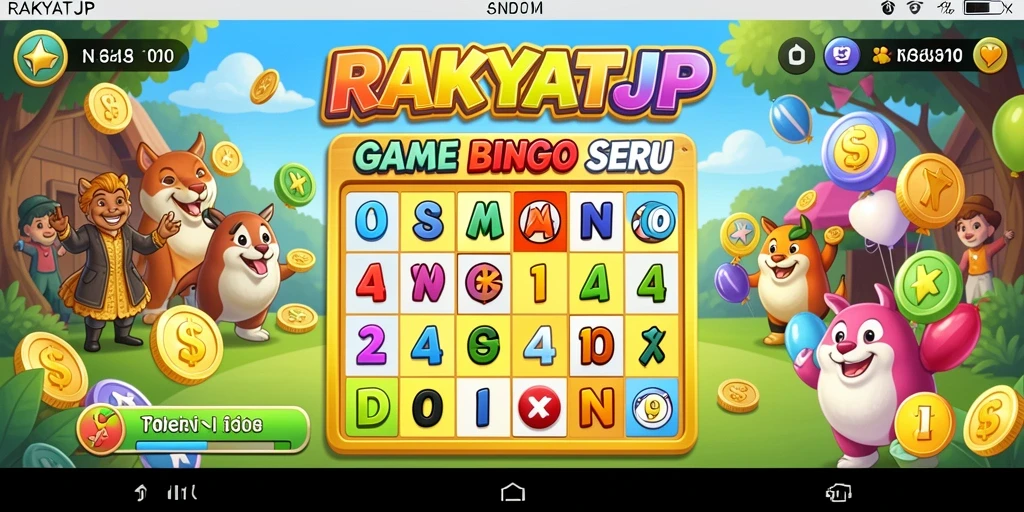Tampilan gameplay RAKYATJP yang seru saat bermain Bingo.