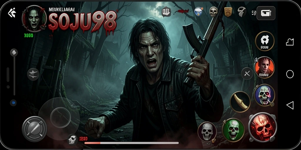 Menampilkan gameplay mencekam dari SOJU88 dengan suasana horror yang kental.